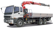 ISUZU NLR (борт с краном манипулятором)