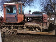 трактор дт-75 з бульдозером