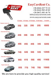 Прокат машины в Киеве.EasyCarsRen