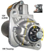 Стартер VW Tuareg (7LA, 7L6, 7L7) 2.5 R5 TDI; 2003-