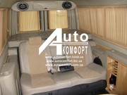 Шторы автомобильные в Mercedes-Benz Sprinter,  Volkswagen LT с салазкам