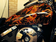 Покраска мотоцикла Аквапринт Аквапечать Харьков